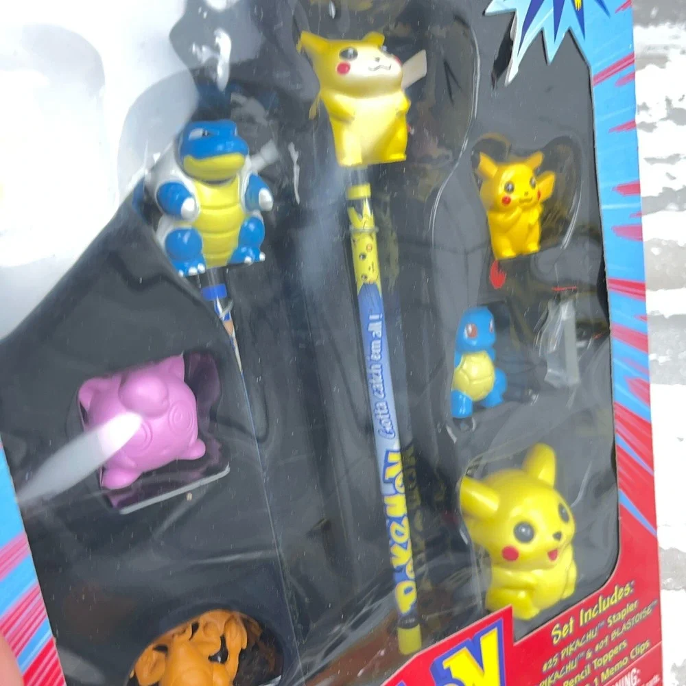 Vintage Pokemon Stationary Set New In‎ Box Pencil Sharpener Eraser 90s Y2K NOS